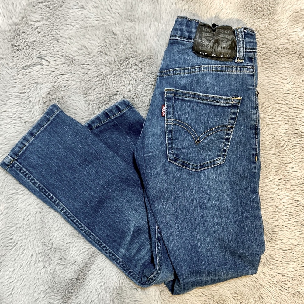 Boys Classic Levi’s 511 Slim Fit Jeans Size 8 in Medium Wash